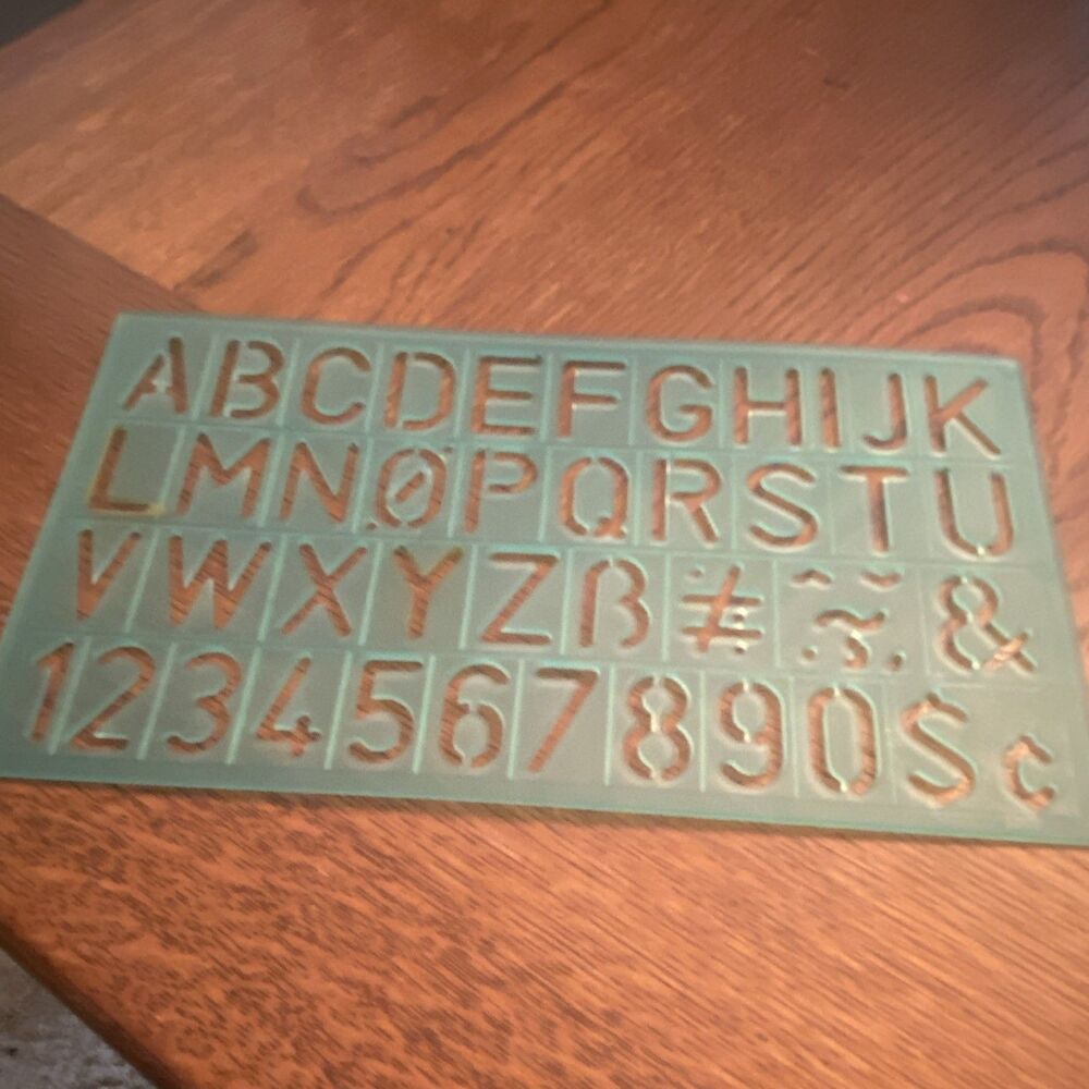Stencil Craft Design Patterns- Numbers Letters